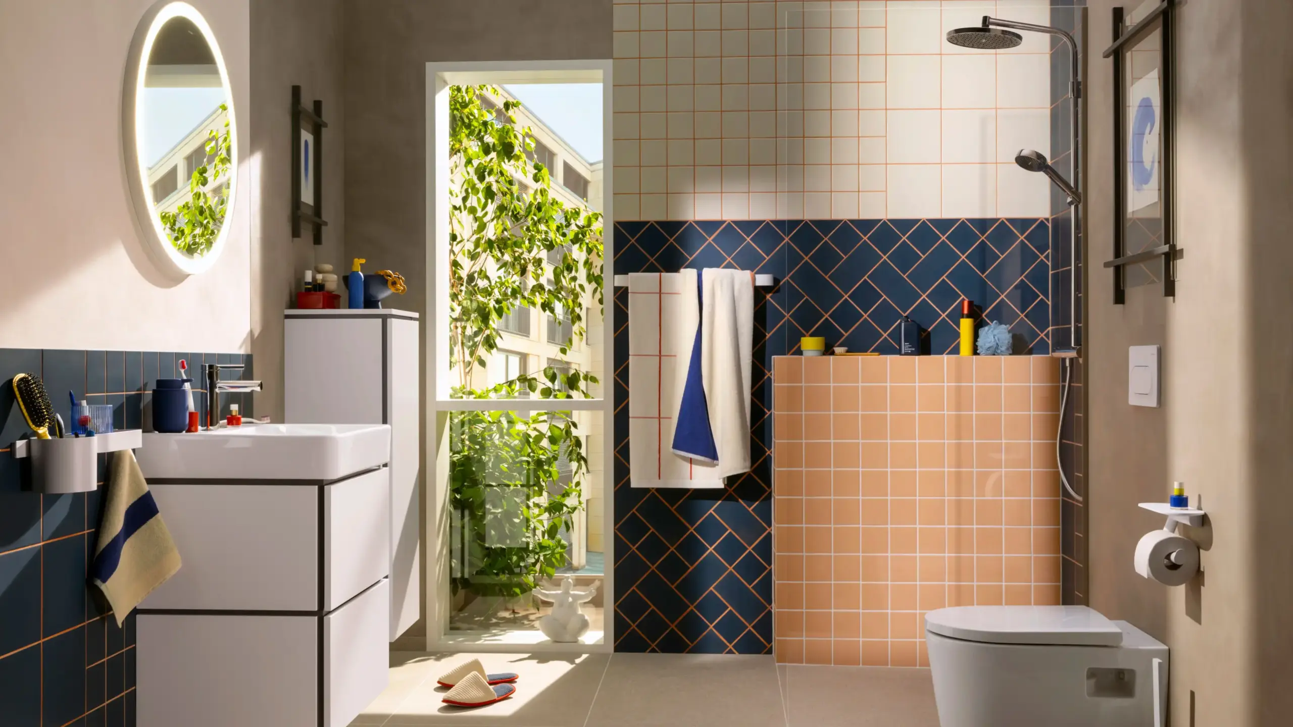 Sk hansgrohe activera zesis xilesa blue bathroom ambiance 16x9