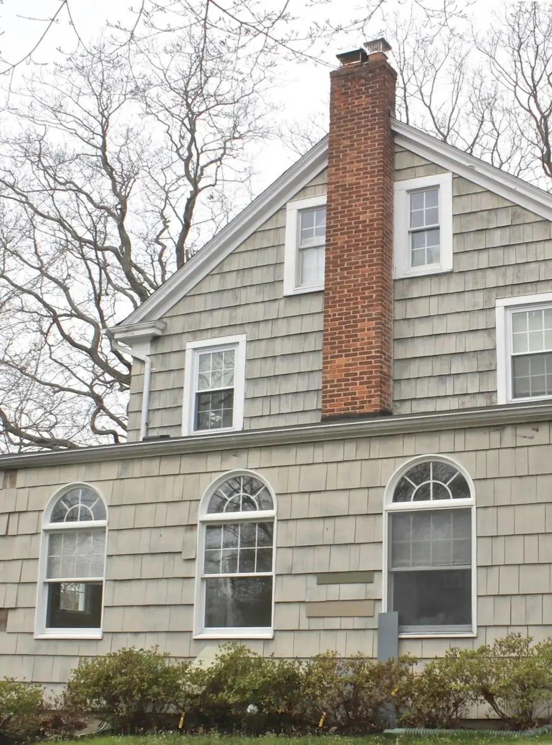 Sk james hardie colonial house before oyster bay cedar shingle