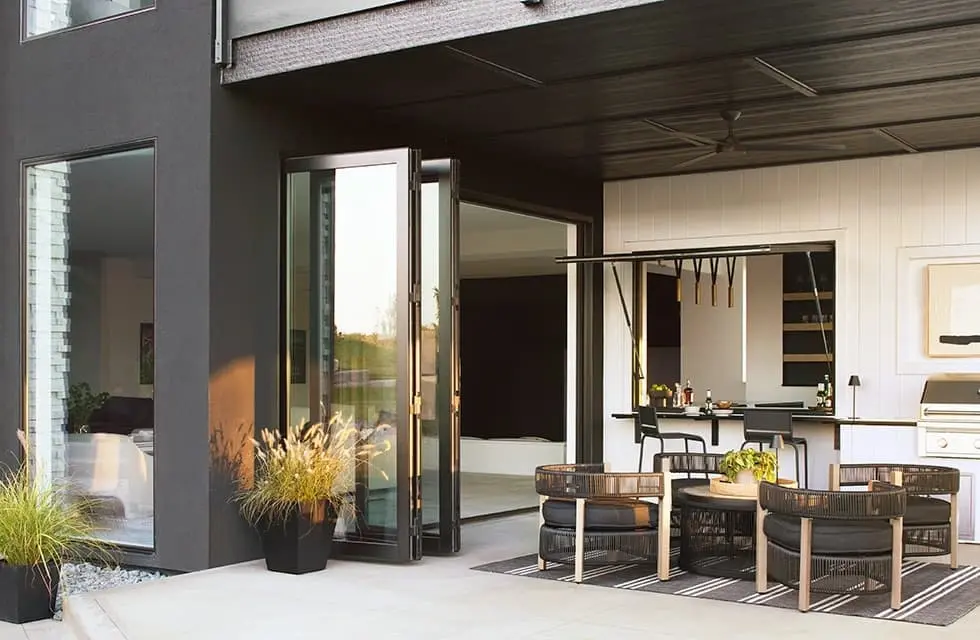 Sk pella bifold door strut awning
