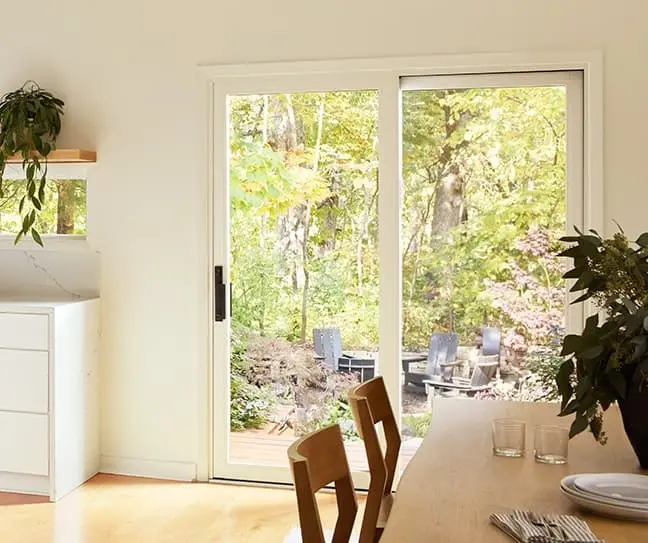 Sk pella cream walls sliding door