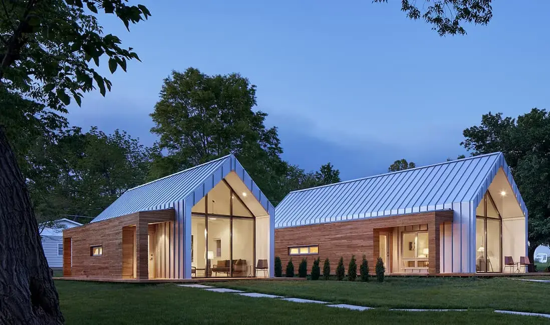 Sk pella kansas modern home exterior